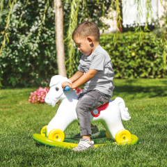 SALLANAN TEKERLEKLİ AT PVC TORBADA