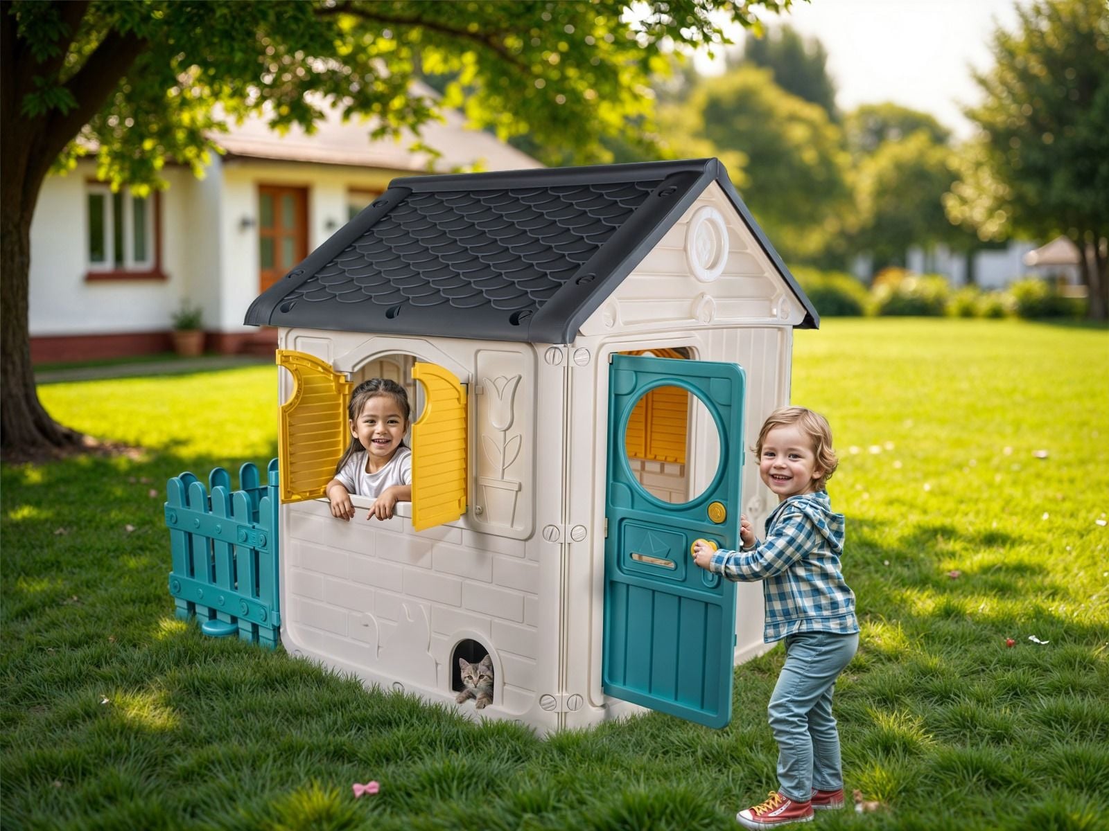 My First House with Fence